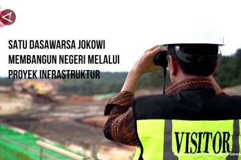 Satu dasawarsa Jokowi membangun negeri melalui proyek infrastruktur